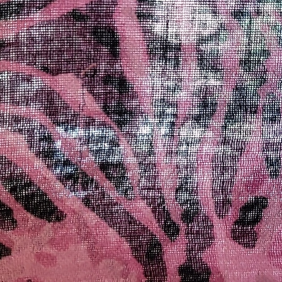 LANE BRYANT pink and black animal print scarf - Picture 5 of 5